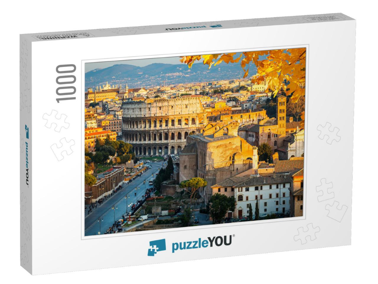 View on Colosseum in Rome, Italy... Jigsaw Puzzle with 1000 pieces