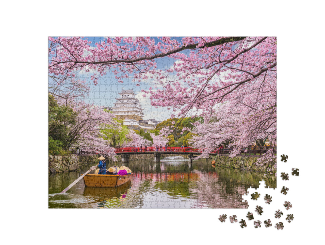 Himeji, Japan At Himeji Castle in Spring Season... Jigsaw Puzzle with 1000 pieces