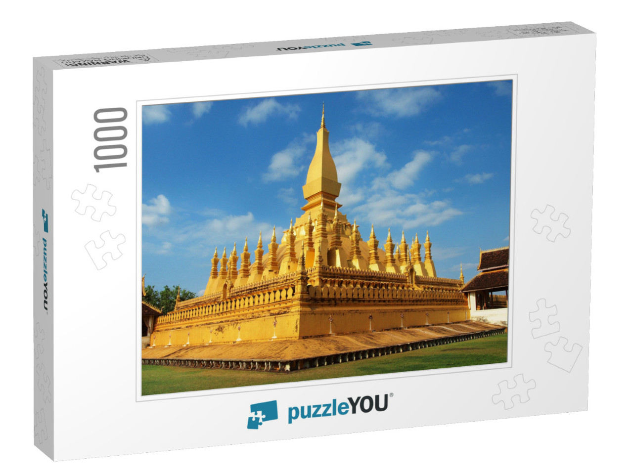 Pha that Luang Temple in Vientiane, Laos... Jigsaw Puzzle with 1000 pieces