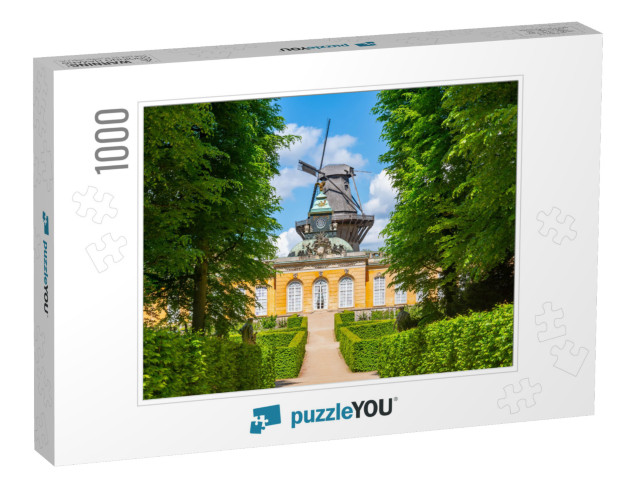 New Chambers Neue Kammern Palace & Windmill Windmuhle in... Jigsaw Puzzle with 1000 pieces