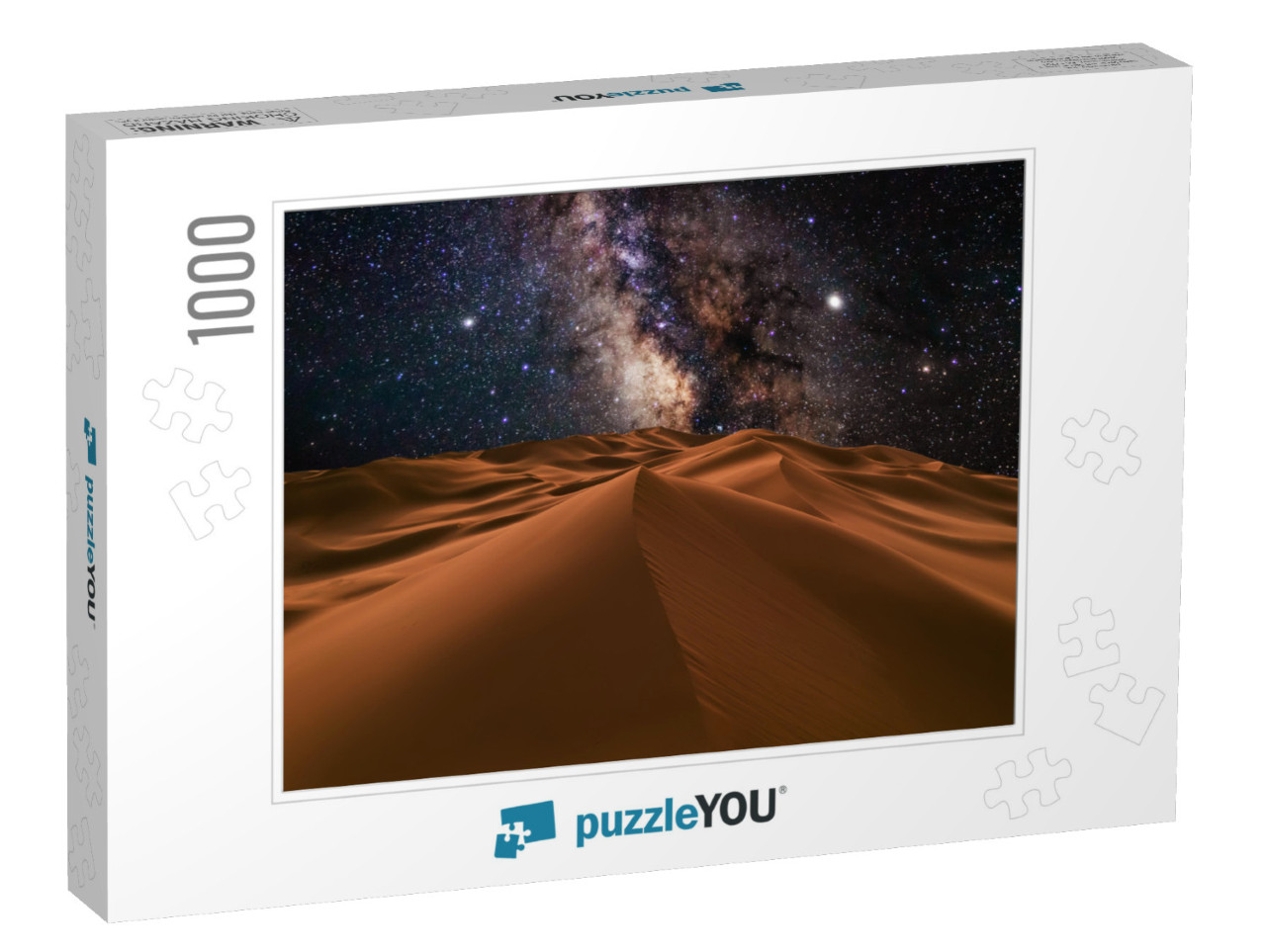 Amazing Views of the Sahara Desert Under the Night Starry... Jigsaw Puzzle with 1000 pieces