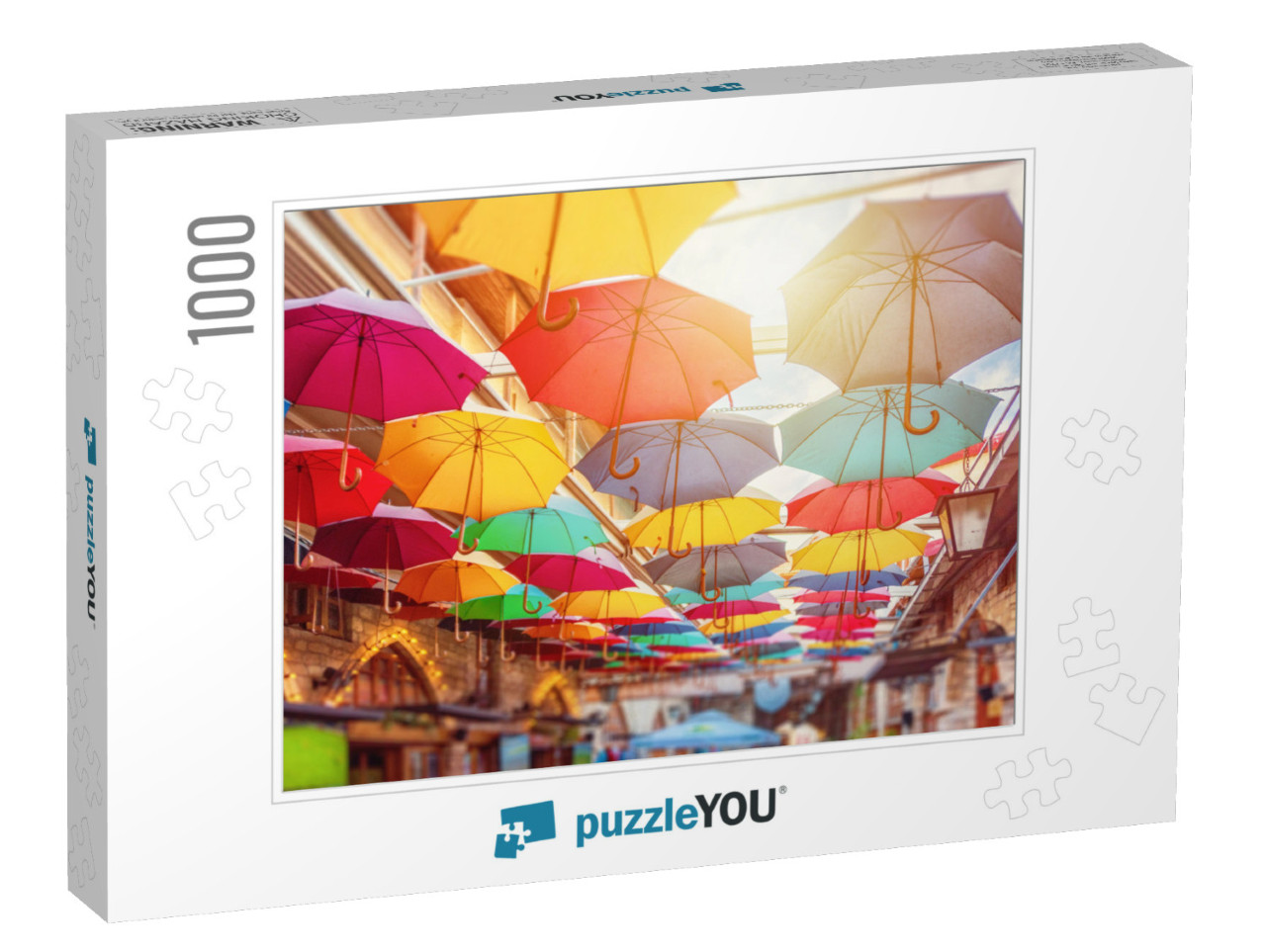 Limassol, Cyprus - 10. 10. 2019 Umbrellas in Limassol Cen... Jigsaw Puzzle with 1000 pieces