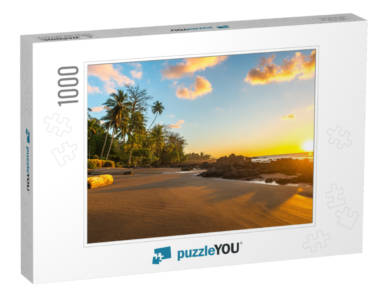 Tropical Sunset Along the Pacific Coast of Costa Rica wit... Jigsaw Puzzle with 1000 pieces