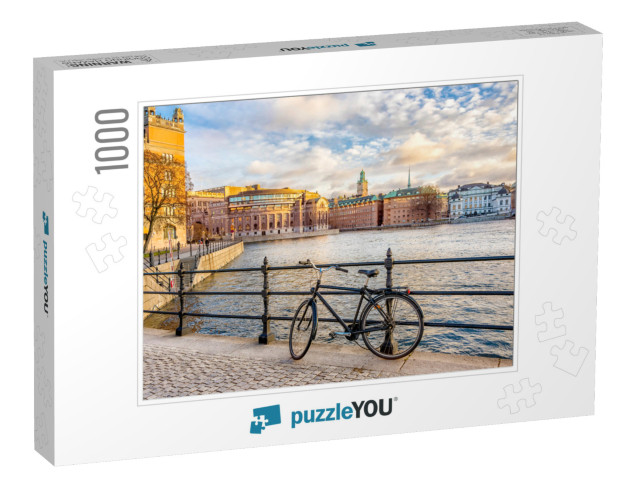 View of the Parliament Building Riksdagshuset from the Em... Jigsaw Puzzle with 1000 pieces