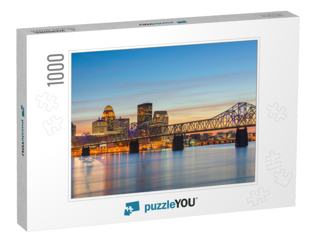 Louisville, Kentucky, USA Skyline on the River... Jigsaw Puzzle with 1000 pieces