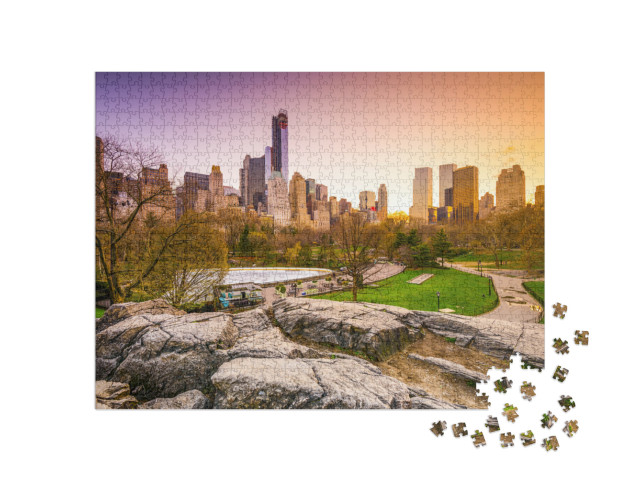 New York City Cityscape View from Central Park... Jigsaw Puzzle with 1000 pieces