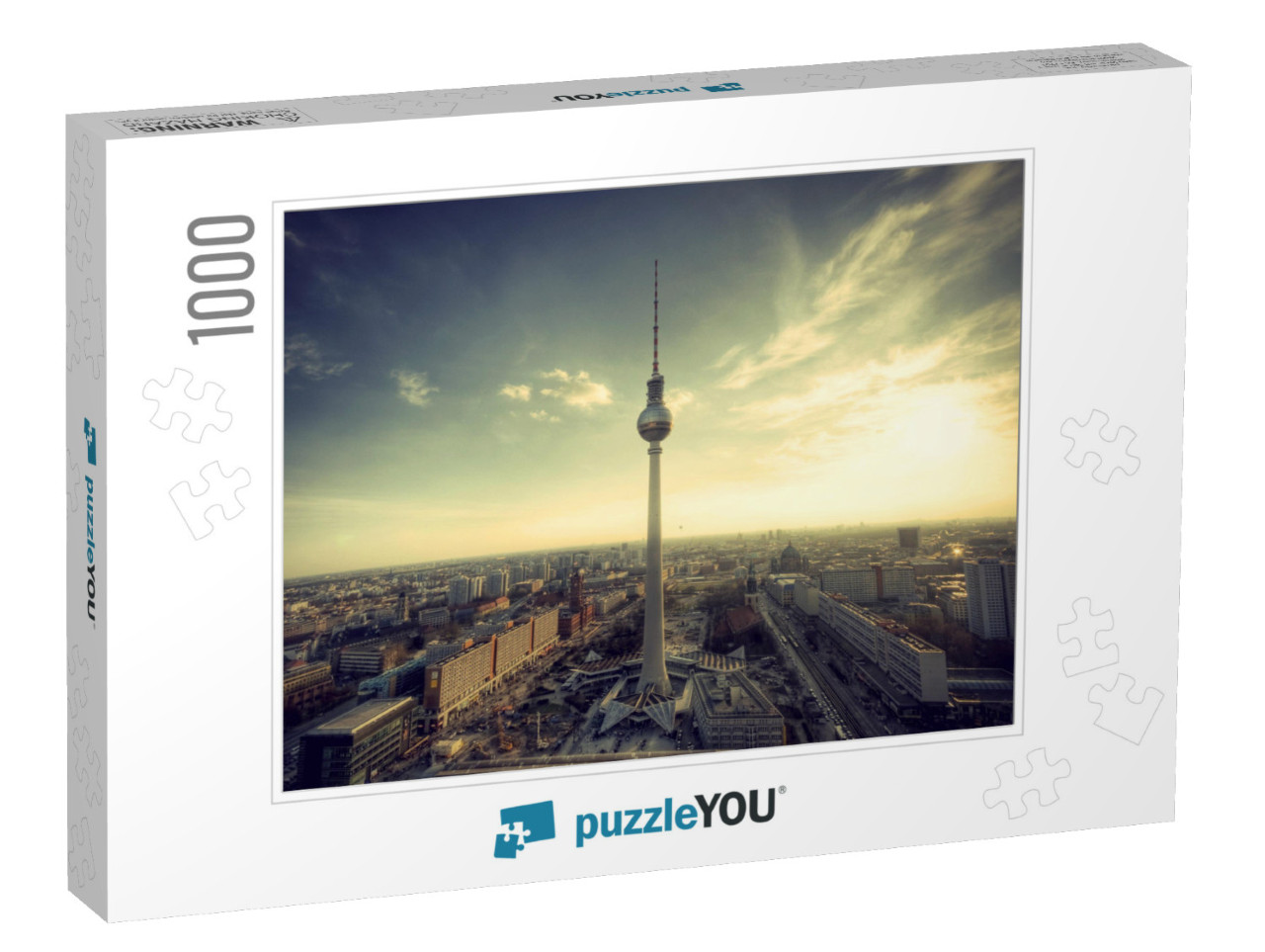 Panoramic View Over Berlin At Evening from the Roof of th... Jigsaw Puzzle with 1000 pieces