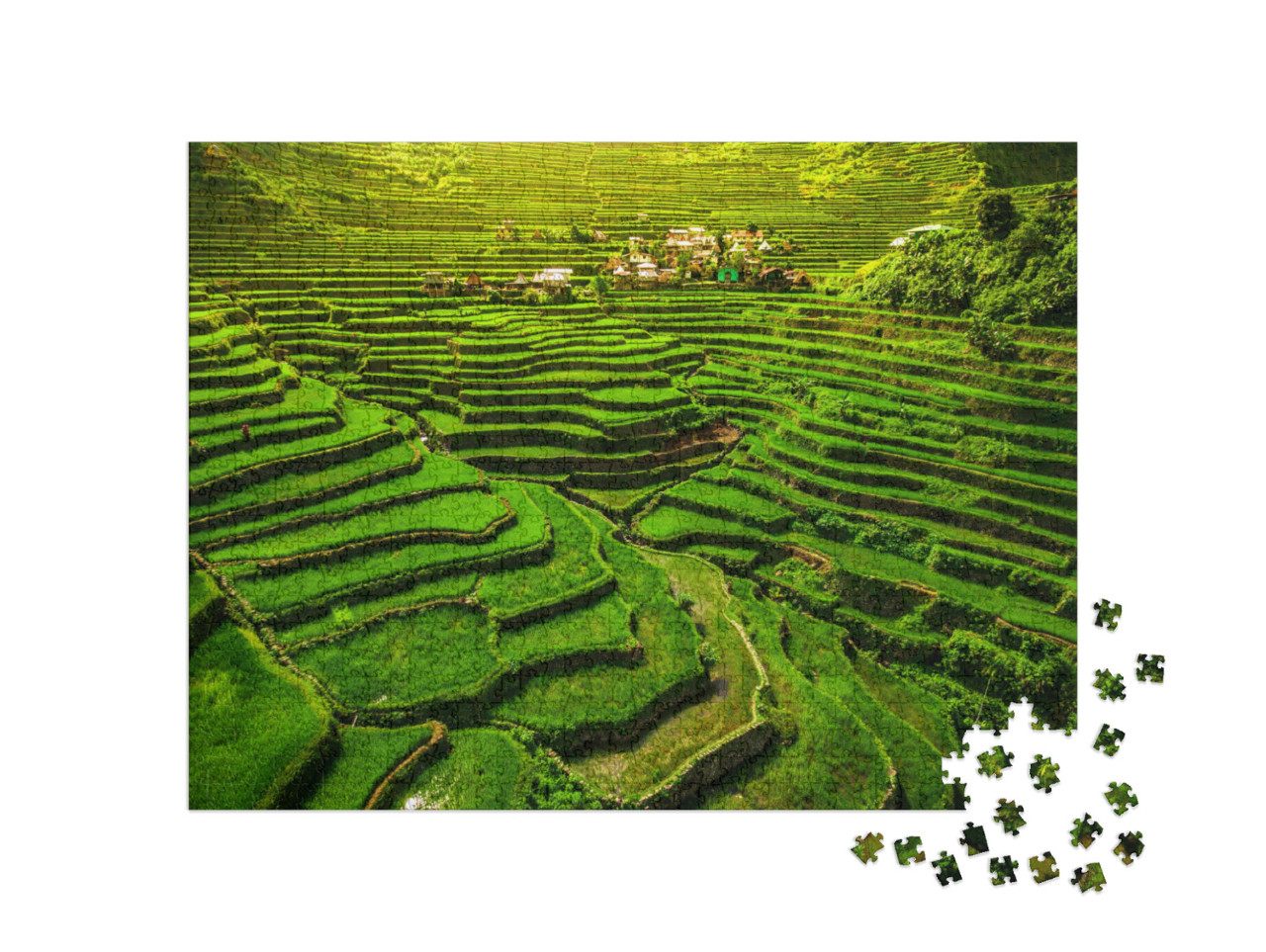 World Heritage Ifugao Rice Terraces in Batad, Northern Lu... Jigsaw Puzzle with 1000 pieces