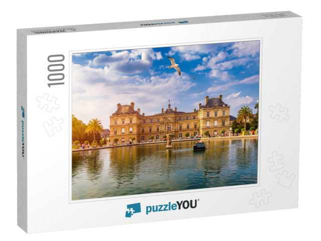 The Luxembourg Palace in the Jardin Du Luxembourg or Luxe... Jigsaw Puzzle with 1000 pieces