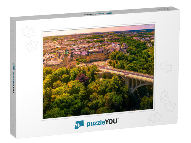 Panoramic Aerial View of Adolph Bridge, Fort Burbon & Mus... Jigsaw Puzzle