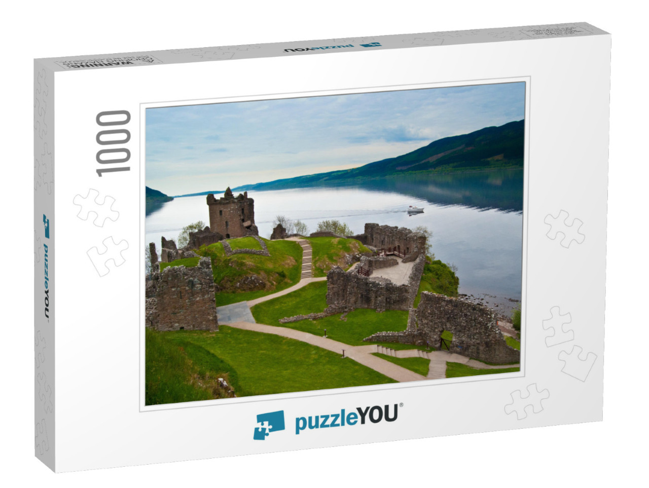 Famous Urquhart Castle At Loch Ness in Scotland... Jigsaw Puzzle with 1000 pieces