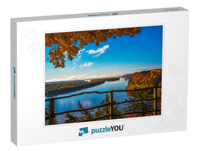 Overlook Above Mississippi River At Effigy Mounds Nationa... Jigsaw Puzzle