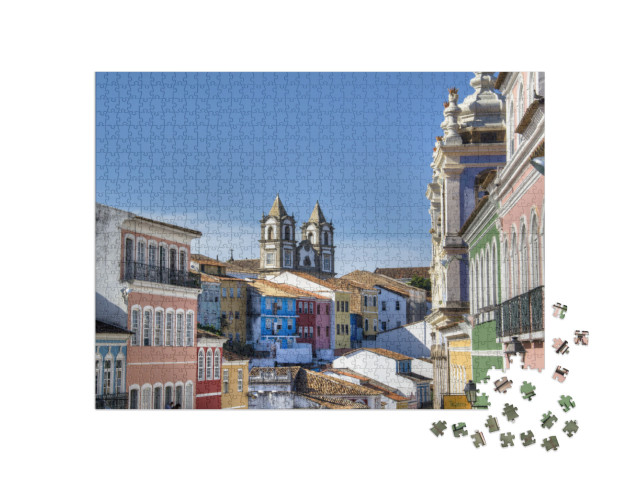 The Historic Center of Salvador, Brazil... Jigsaw Puzzle with 1000 pieces