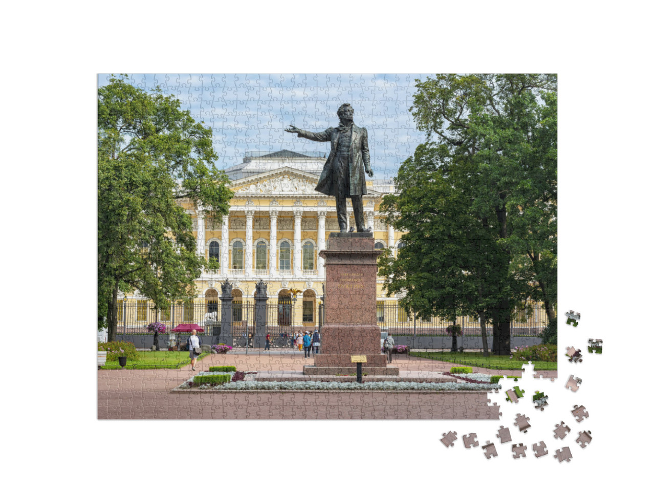 Monument to Russian Poet Alexander Pushkin on Culture Squ... Jigsaw Puzzle with 1000 pieces