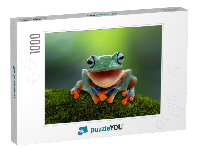 Tree Frog, Flying Frog Laughing, Animal Closeup... Jigsaw Puzzle with 1000 pieces