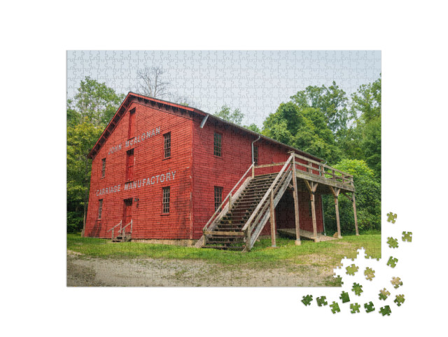 Historic Farm Buildings At Ohio's Only National Park, Cuy... Jigsaw Puzzle with 1000 pieces