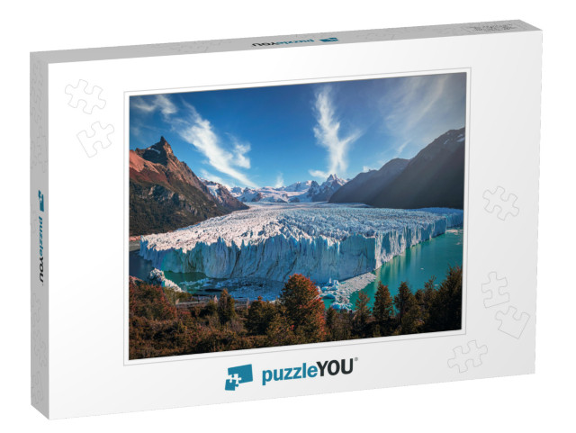 Moraine Lake with the Rocky Mountains Panorama in the Ban... Jigsaw Puzzle