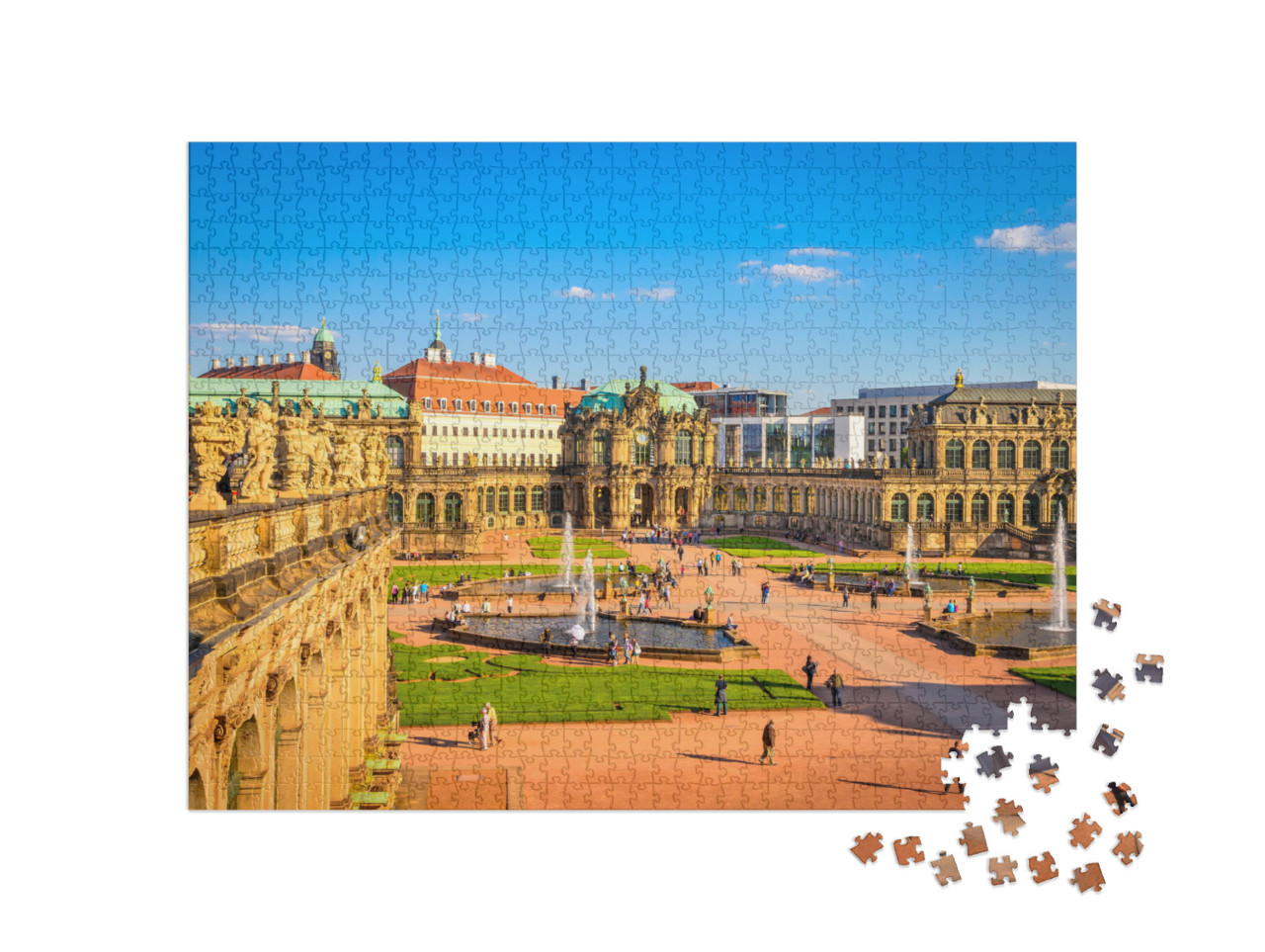 Famous Zwinger Palace Der Dresdner Zwinger Art Gallery of... Jigsaw Puzzle with 1000 pieces