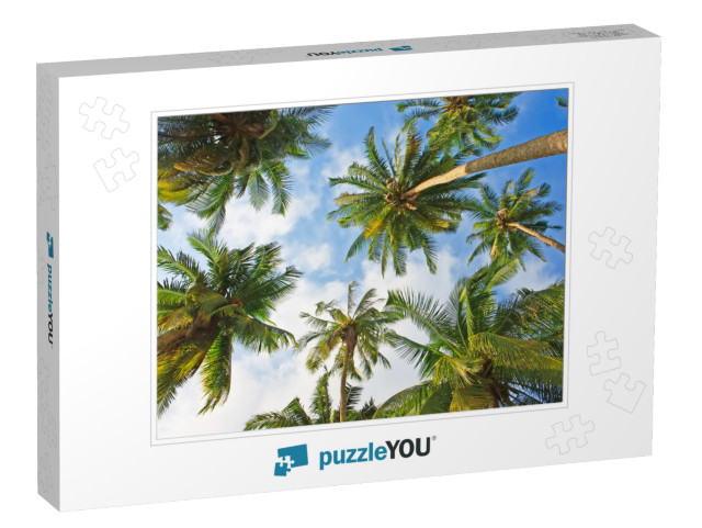 Coconut Palm Trees Perspective View... Jigsaw Puzzle