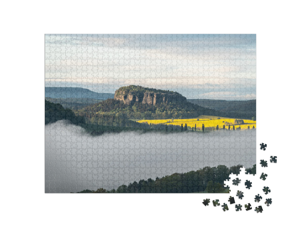 Morning Vibes in Saxon Switzerland, Saxony, Germany... Jigsaw Puzzle with 1000 pieces