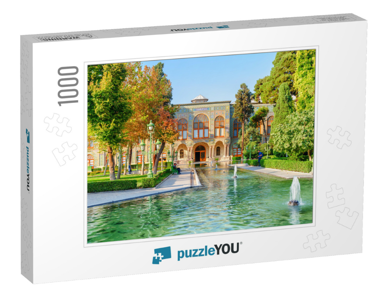 Amazing View of the Golestan Palace & Beautiful Fountains... Jigsaw Puzzle with 1000 pieces