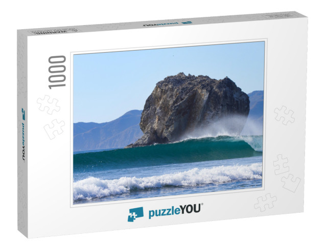 A Perfect Wave At the Famous Surf Spot Witch's Rock Locat... Jigsaw Puzzle with 1000 pieces