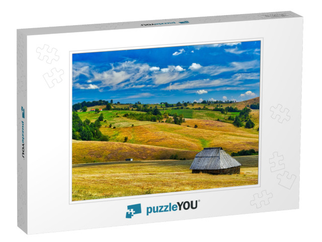 Farm House in the Field, Zlatibor, Serbia... Jigsaw Puzzle