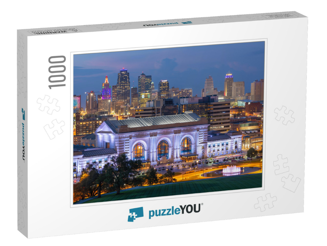 Kansas City, Missouri, USA Downtown Skyline with Union Sta... Jigsaw Puzzle with 1000 pieces