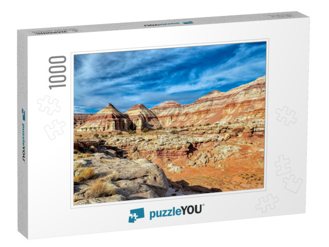 View in Capitol Reef National Park Near Torrey, Utah... Jigsaw Puzzle with 1000 pieces