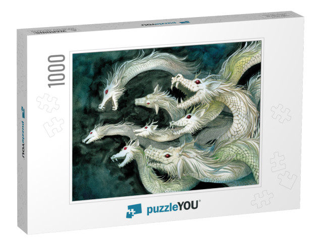 Yamata-No-Orochi, 8-Head Monster in Ancient Japan... Jigsaw Puzzle with 1000 pieces