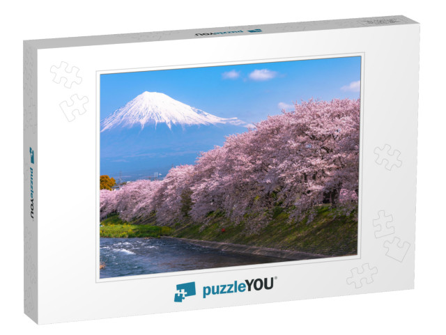 Mount Fuji Mt. Fuji in Springtime Cherry Blossoms Season... Jigsaw Puzzle