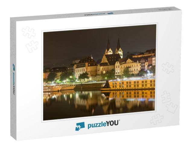 Koblenz Germany At Night... Jigsaw Puzzle