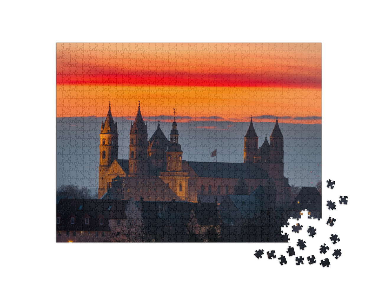 Cathedral St. Peter to Worms, Germany Rhineland Palatinat... Jigsaw Puzzle with 1000 pieces