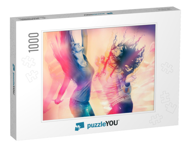 Arty Picture of Two Girls Dancing... Jigsaw Puzzle with 1000 pieces