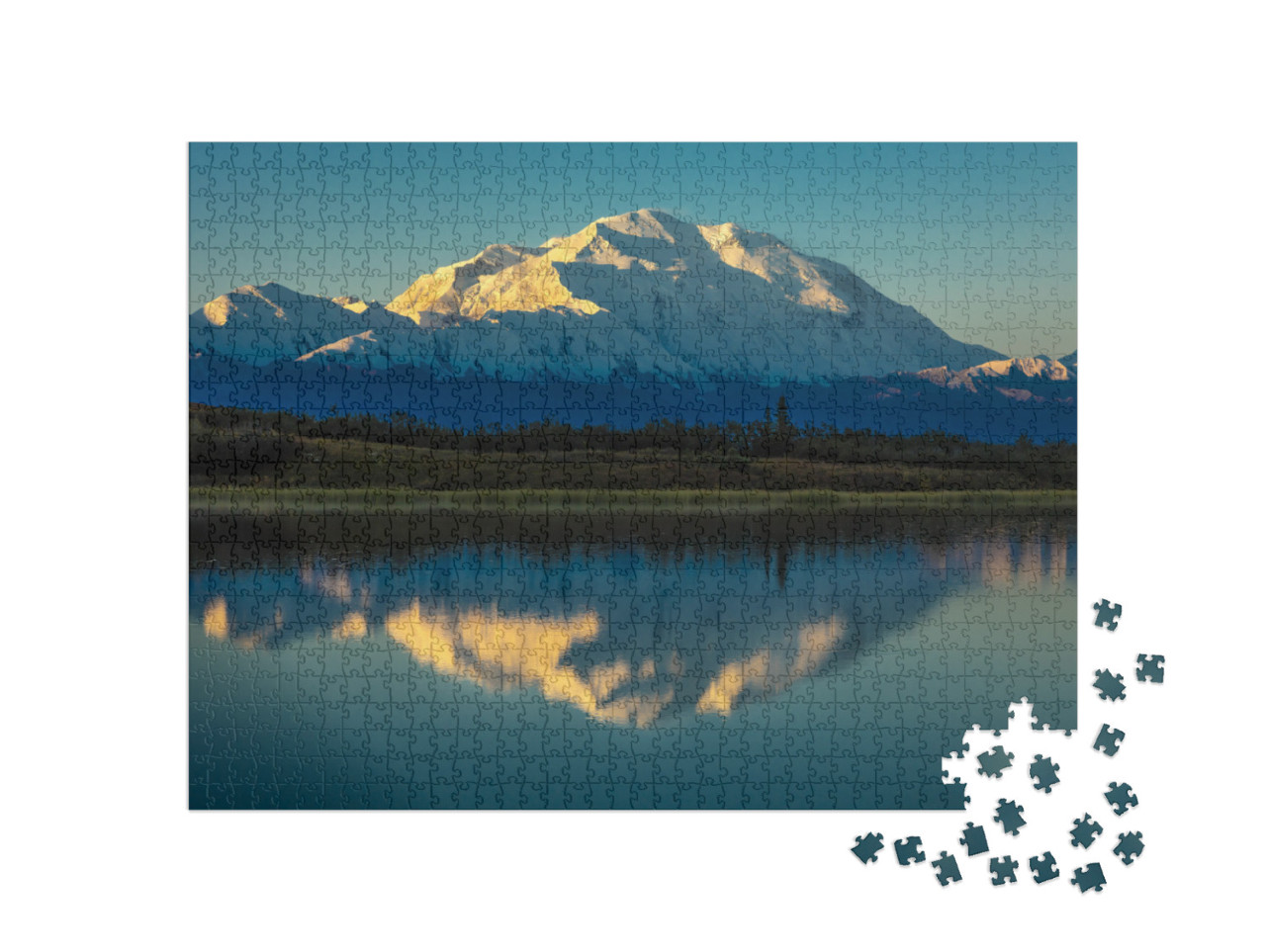 August 30, 2016 - Mount Denali At Wonder Lake, Previously... Jigsaw Puzzle with 1000 pieces