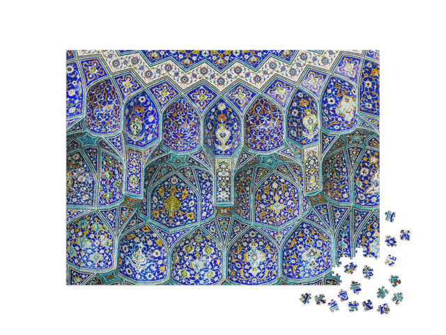 Details of Sheikh Lotfollah Mosque in Isfahan, Iran... Jigsaw Puzzle with 1000 pieces