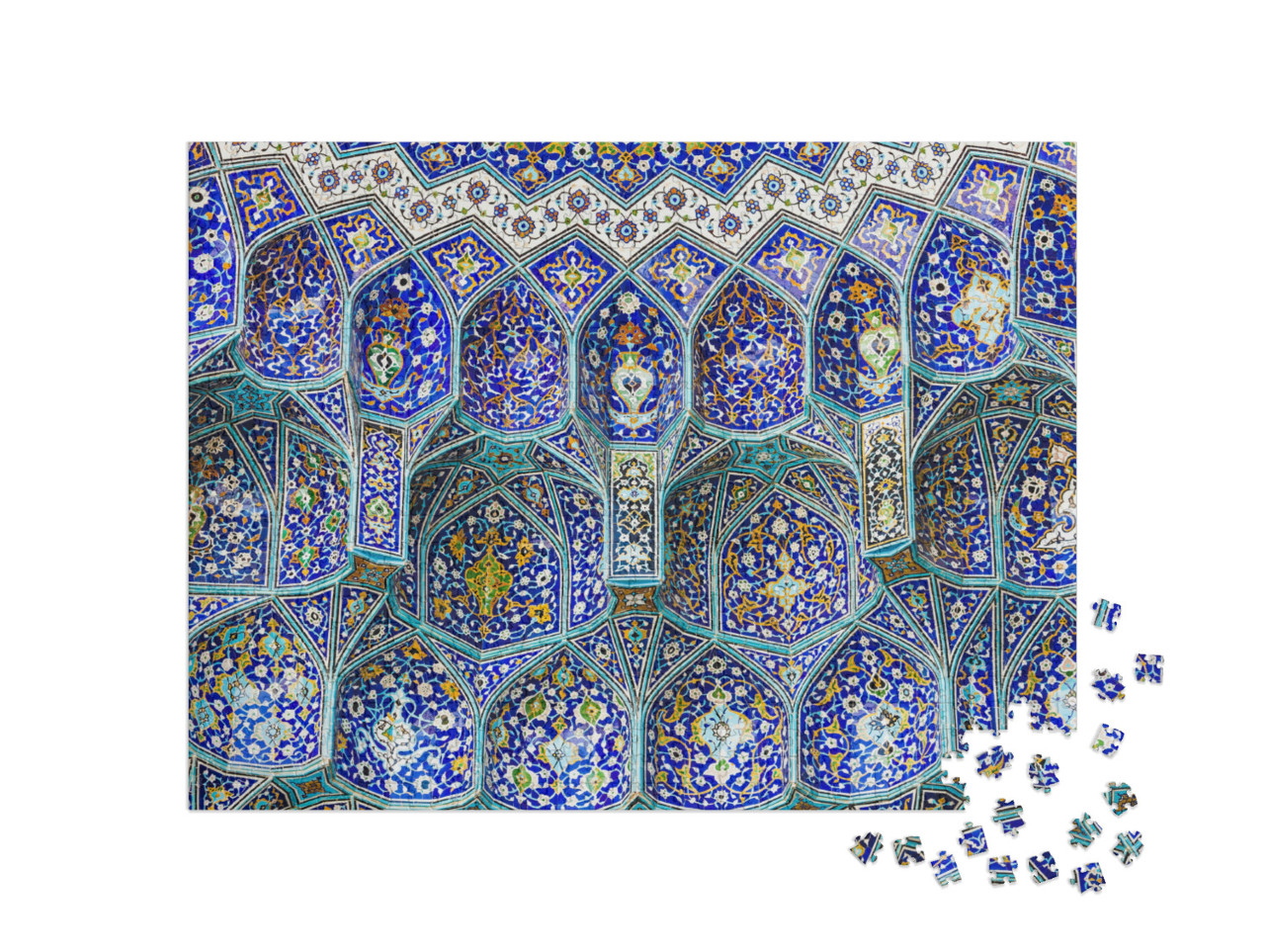 Details of Sheikh Lotfollah Mosque in Isfahan, Iran... Jigsaw Puzzle with 1000 pieces