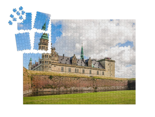 Panoramic View to the Bricks Wall Around Kronborg Castle... | SMART SORTED® | Jigsaw Puzzle with 1000 pieces