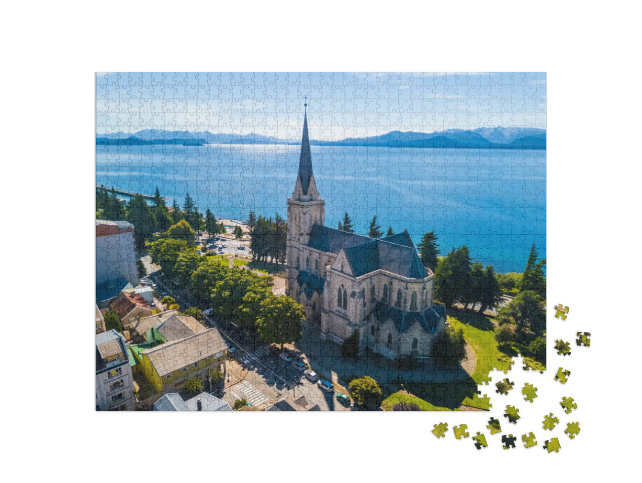 Church in the City of Bariloche. Argentina... Jigsaw Puzzle with 1000 pieces