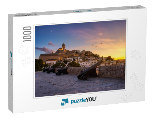 Beautiful Sunset in the Historic Area of Dalt Vila in Ibi... Jigsaw Puzzle with 1000 pieces