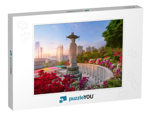 Sunrise of Bongeunsa Temple in Seoul South Korea... Jigsaw Puzzle