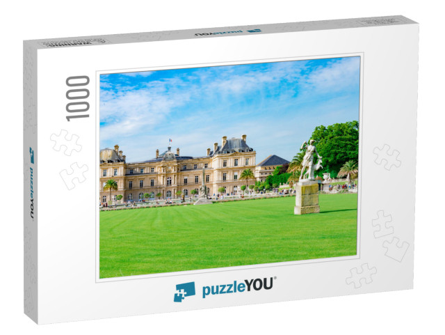 Senate & Luxembourg Garden in Paris, France... Jigsaw Puzzle with 1000 pieces