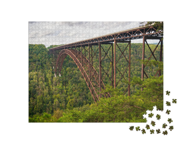 The Bridge At New River Gorge National Park & Preserve... Jigsaw Puzzle with 1000 pieces