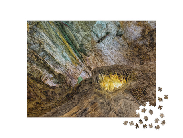 Whales Mouth Formation in Carlsbad Caverns National Park... Jigsaw Puzzle with 1000 pieces