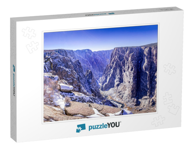 Usa, Colorado. Black Canyon of the Gunnison National Park... Jigsaw Puzzle