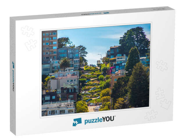 Famous Lombard Street, San Francisco, California, Usa... Jigsaw Puzzle