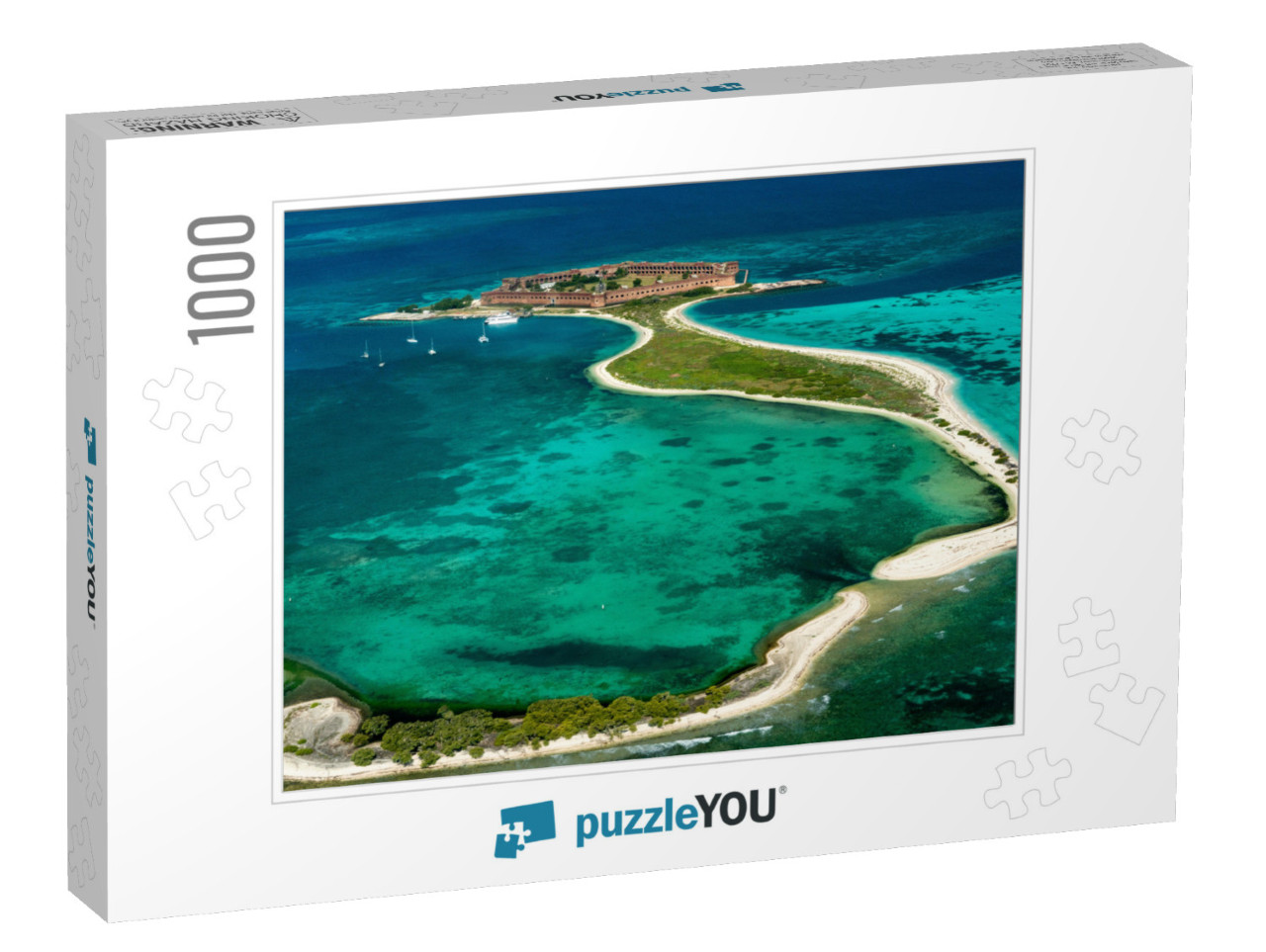 Float Plane View of Dry Tortugas National Park, Florida... Jigsaw Puzzle with 1000 pieces