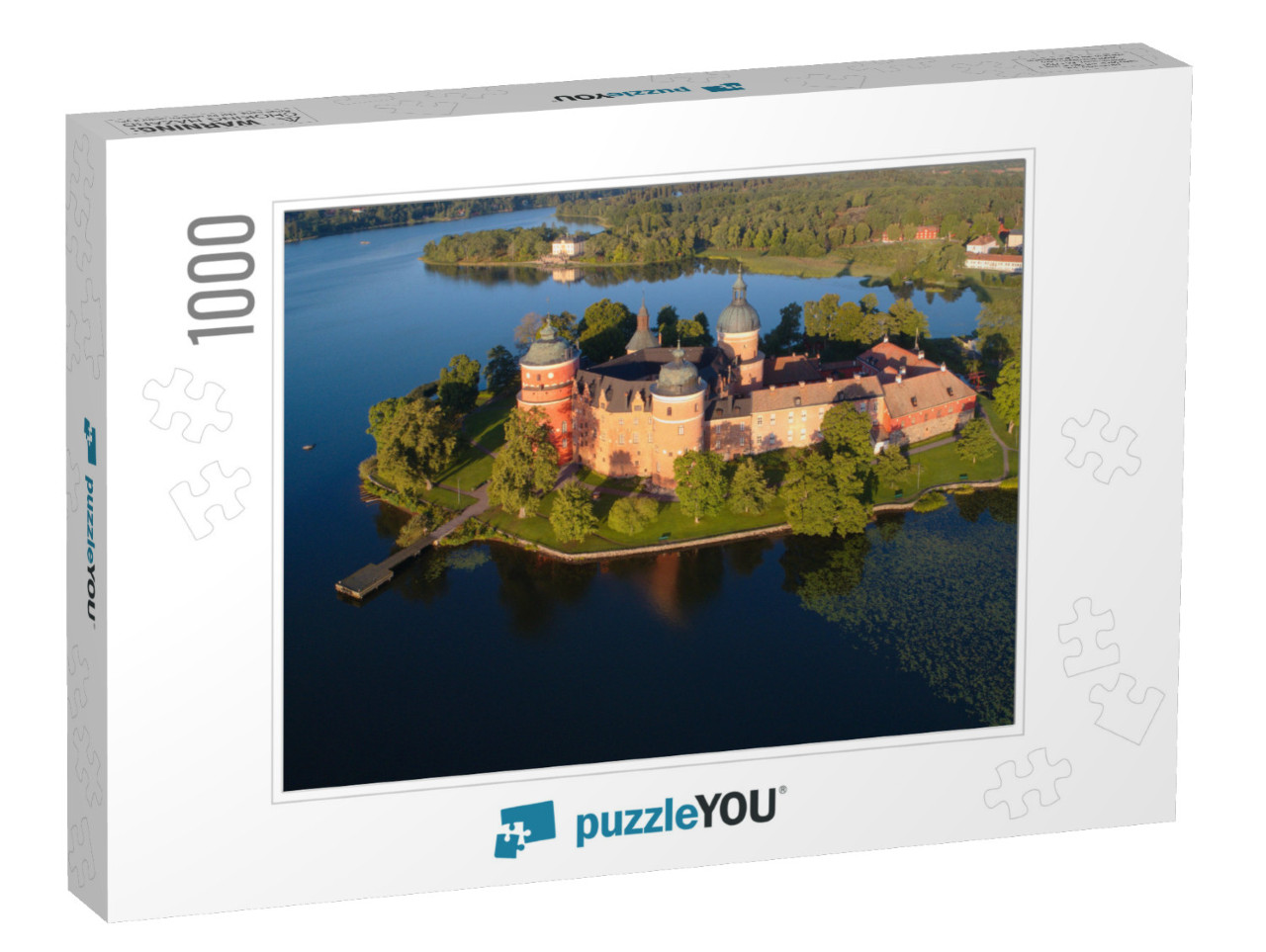 Aerial View of the 16th Century Gripsholm Castle & Lake M... Jigsaw Puzzle with 1000 pieces