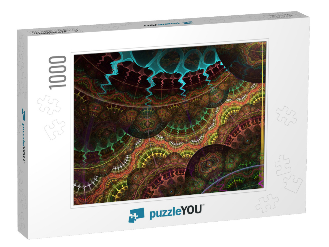 Digital Artwork for Creative Graphic Design. Detailed Fra... Jigsaw Puzzle with 1000 pieces