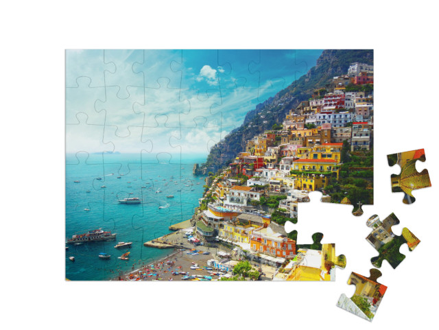 Positano Amalfi, Italy... Jigsaw Puzzle with 48 pieces